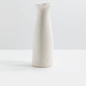 Ceramic Floral Handmade Vase with Diamond Pattern